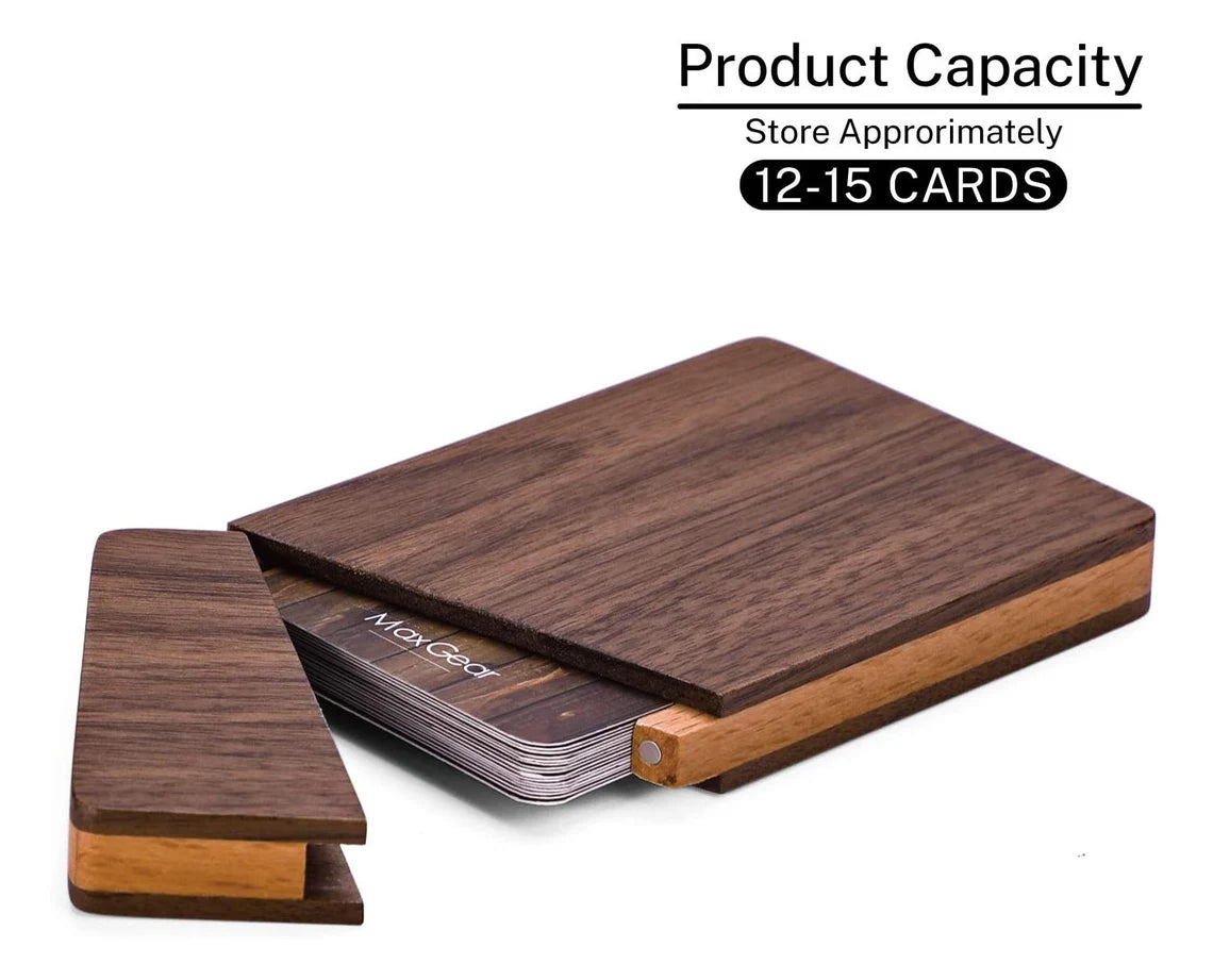 Personalized BUSINESS CARD HOLDER Case Custom Engraved Wood Corporate Gifts for Him Dad Boyfriend Men Her Women Mom Office Birthday Cambodia