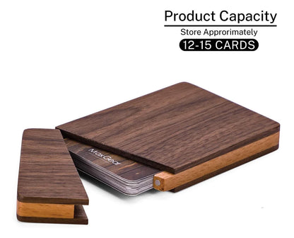 Personalized BUSINESS CARD HOLDER Case Custom Engraved Wood Corporate Gifts for Him Dad Boyfriend Men Her Women Mom Office Birthday Cambodia