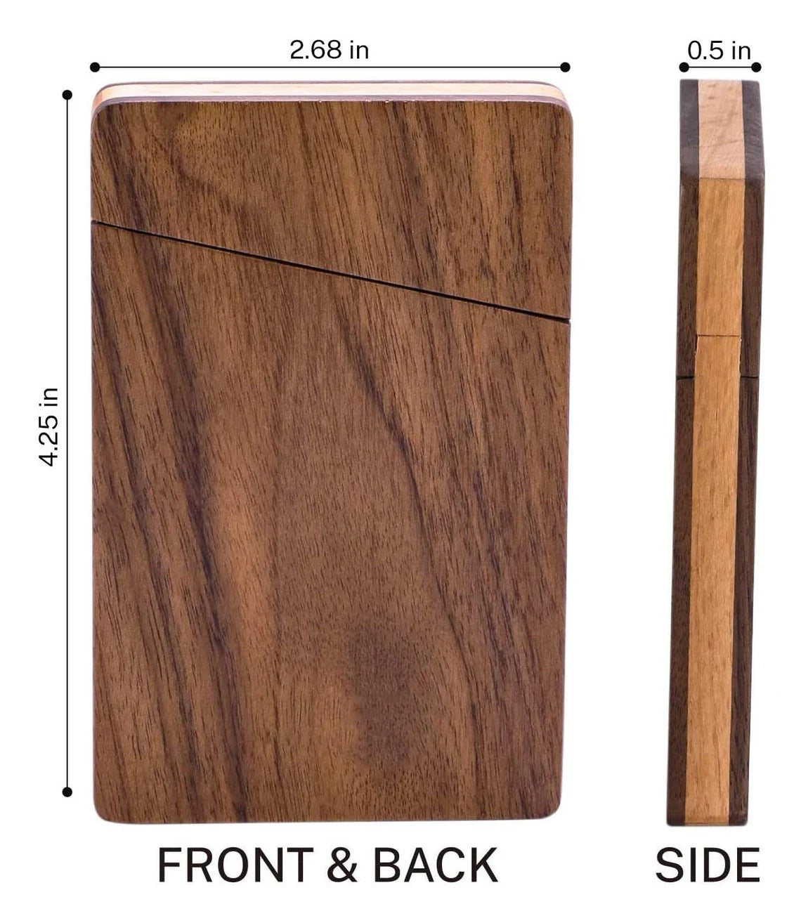 Personalized BUSINESS CARD HOLDER Case Custom Engraved Wood Corporate Gifts for Him Dad Boyfriend Men Her Women Mom Office Birthday Cambodia