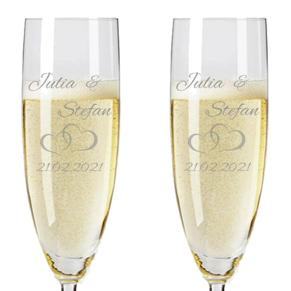Pearhead Mr. & Mrs. Champagne Flute Set - Elegant His and Hers Wedding Toasting Glasses for Unforgettable Celebrations, Bridal Shower and Registry Idea, Tall Wine Glasses for Bride and Groom Cambodia