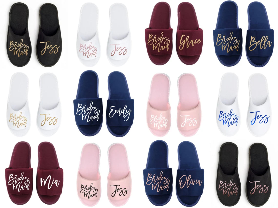 Personalized hotel slippers with your custom small business logo (corporate gifts), branded slippers for employee gifts, open houses, Cambodia