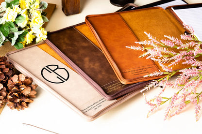 Personalized Refillable Portfolio, Custom Portfolio With Zipper, Custom Leather Portfolio, Personalized Padfolio, Business Gift, Phd Gift Cambodia