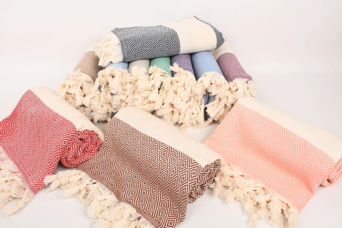 Personalized Wedding Gift, Bachelorette Party Gifts, Turkish Towel Beach, Custom Wedding Gifts, Bridal Shower Favors, Diamond Design Towel, Cambodia