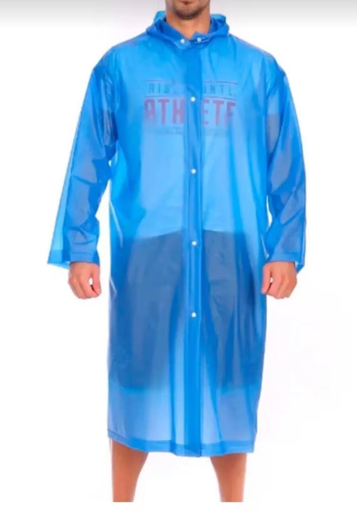 Multiple Color Unisex Long Raincoat  Men's Raincoat Windbreaker With Snap Buttons Women's Rain Coat One Size Fits All