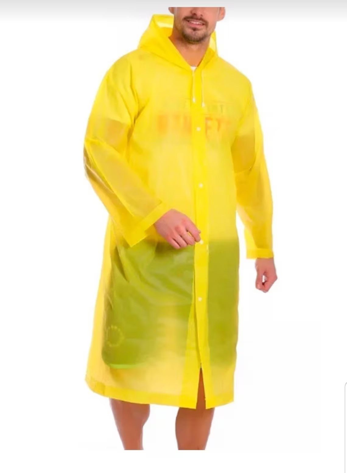 Multiple Color Unisex Long Raincoat  Men's Raincoat Windbreaker With Snap Buttons Women's Rain Coat One Size Fits All
