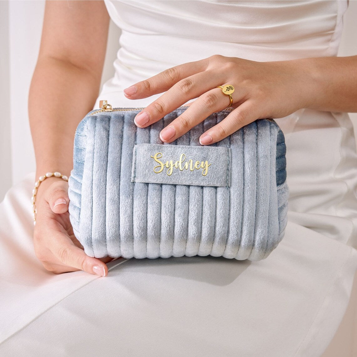 Custom Makeup Bag, Bridal Shower Gift, Personalised Bridesmaid Gifts, Wedding Gift, Travel Toiletry Bag, Cosmetic Bag, Birthday Gift for Her Cambodia