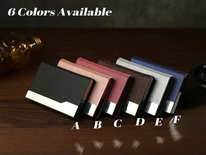 Personalized Business Card Case, Leather Business Card Holder, Engraved Leather with Name, Corporate Gift, Businessman Gift, Office Gift Cambodia