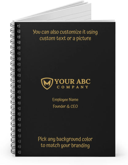 Company Logo Notebook 118 Lined Pages Custom Logo note book Corporate Gifts for Clients Onboarding Kit Corporate Swag Custom Print Notepad Cambodia