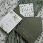 Green Printed Wedding Invitation Set, Modern Wedding Invitation with Envelope, Greenery Wedding Invitation Suite Cambodia