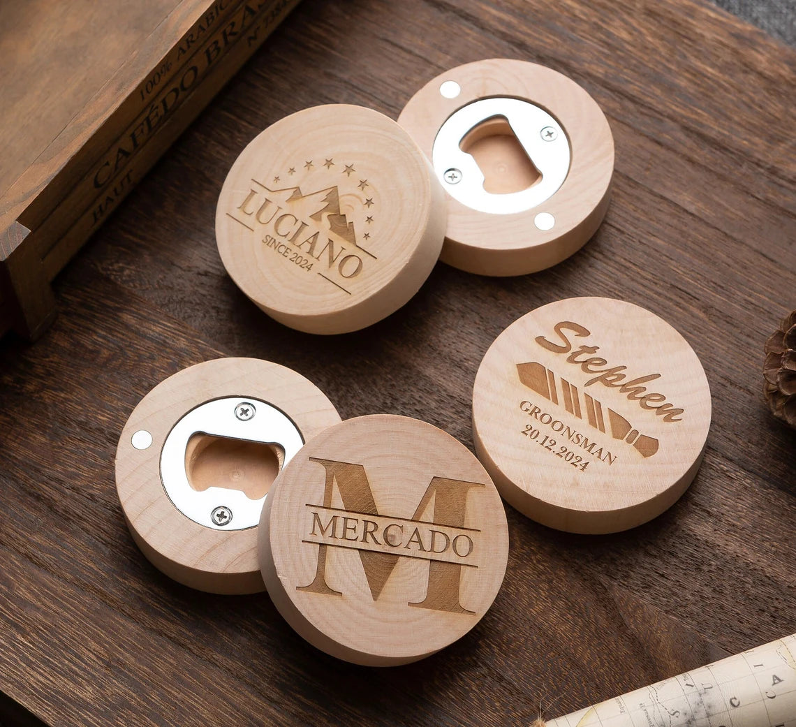 Custom Bottle Opener,Wood Bottle Opener,Birthday Gift,Boyfriend Gift,Wedding Favors,Corporate Gifts,Gift For Groomsman,Beer Gifts Cambodia