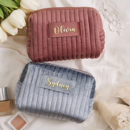 Custom Makeup Bag, Bridal Shower Gift, Personalised Bridesmaid Gifts, Wedding Gift, Travel Toiletry Bag, Cosmetic Bag, Birthday Gift for Her Cambodia