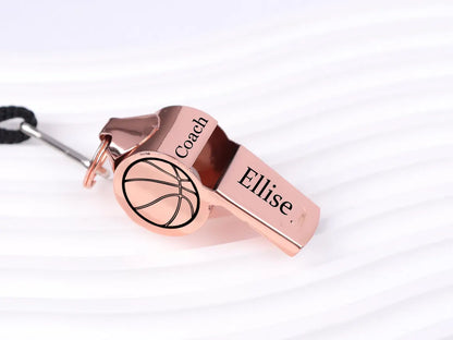 Personalized Sport Gift for Coach,Personalized Whistle Necklace,Basketball Referee Whistle,Engraved Stainless Whistle Custom Teacher Gift Cambodia