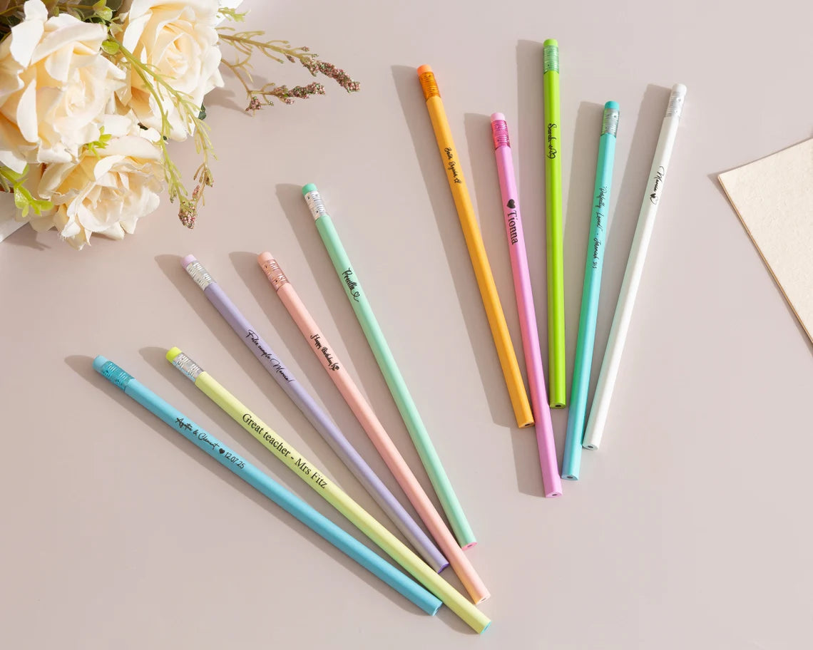 Personalized Pencil,Pencils With Names,Custom Name Pencils,School Supplies,Teacher Gift,Teacher Pencils,Back to School Gift,Student Gifts Cambodia