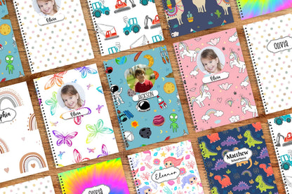 School Notebook, Back to School, Personalized Notebook for Kids, School Supplies, Custom Kid Notebook, Children's Journal, Cambodia