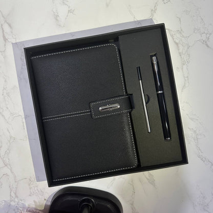 Custom logo/name/sticker notebook and pen set Cambodia