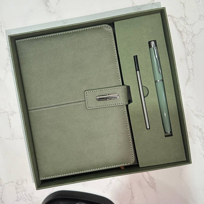 Custom logo/name/sticker notebook and pen set Cambodia