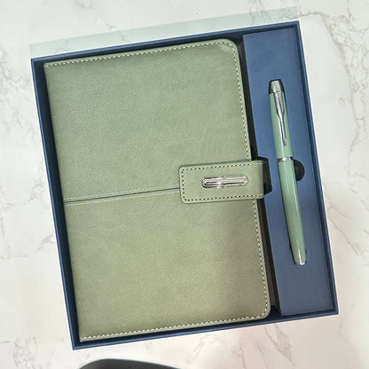 Custom logo/name/sticker notebook and pen set Cambodia
