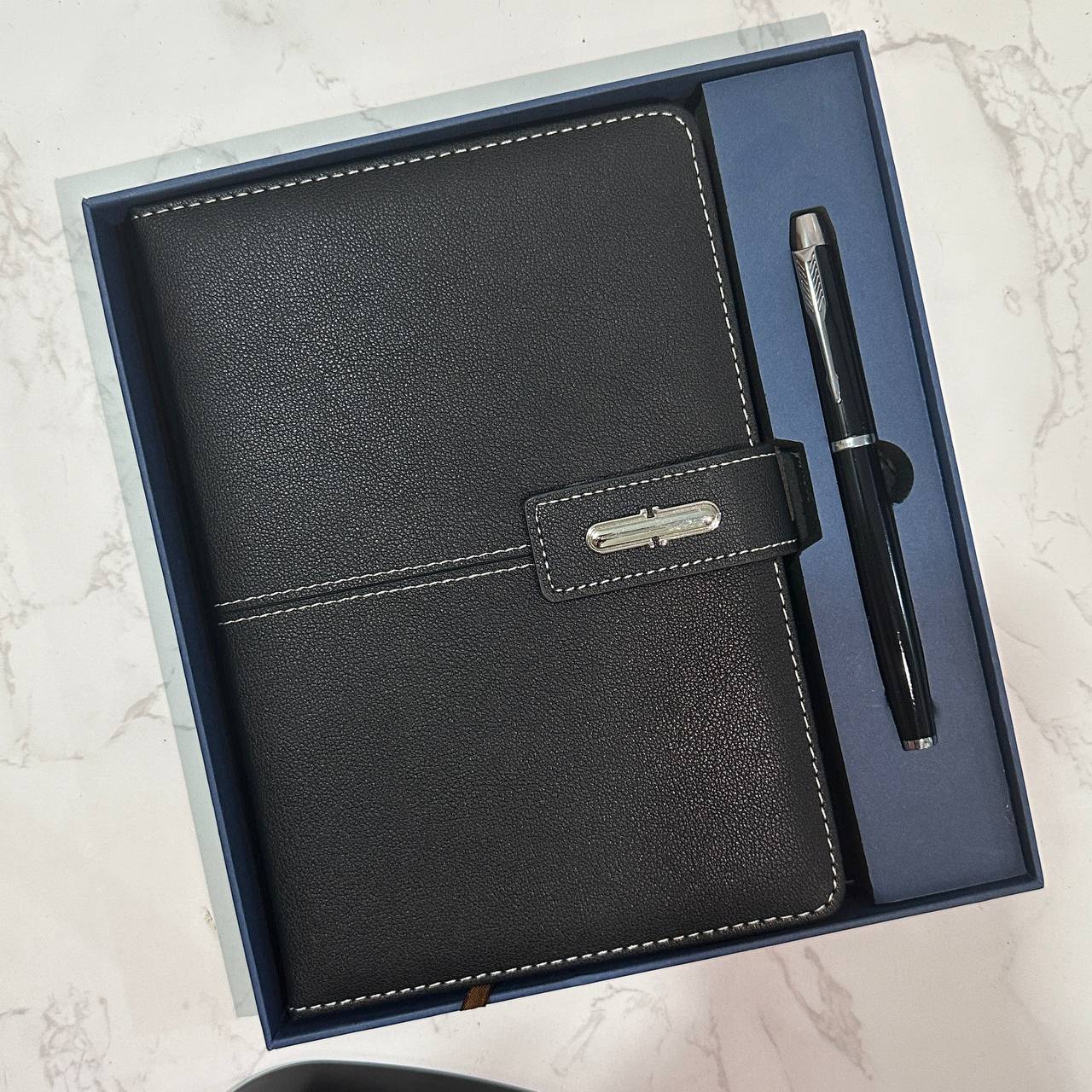 Custom logo/name/sticker notebook and pen set Cambodia