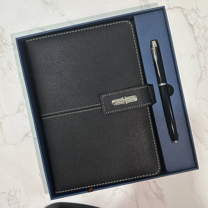 Custom logo/name/sticker notebook and pen set Cambodia