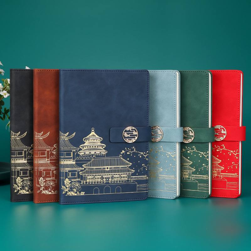 Custom logo/name/sticker Notebook with pen set