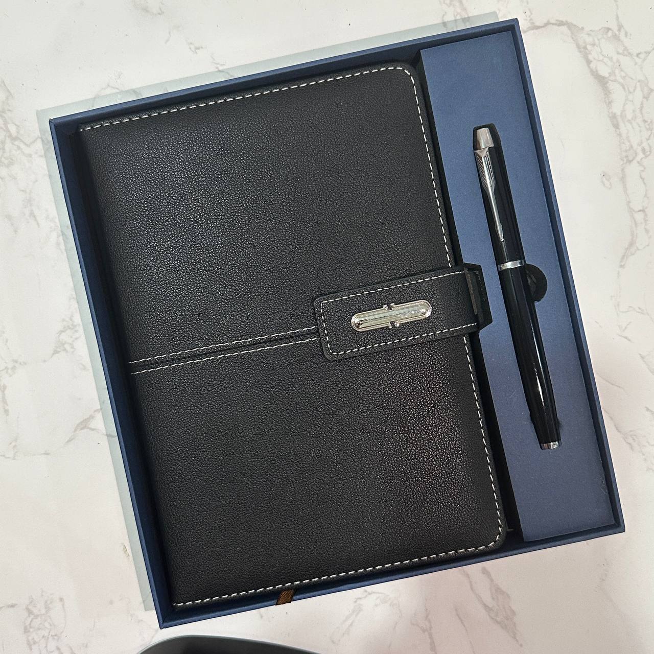 Custom logo/name/sticker notebook and pen set Cambodia