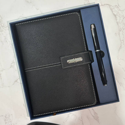 Custom logo/name/sticker notebook and pen set Cambodia