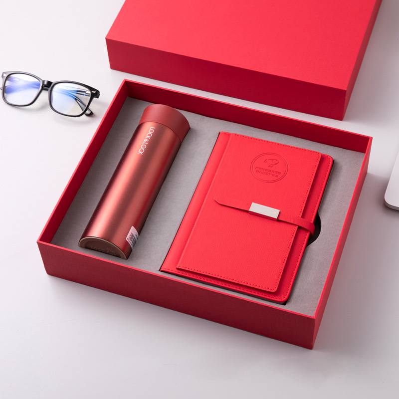 Custom logo/name/sticker Notebook with pen bottle set