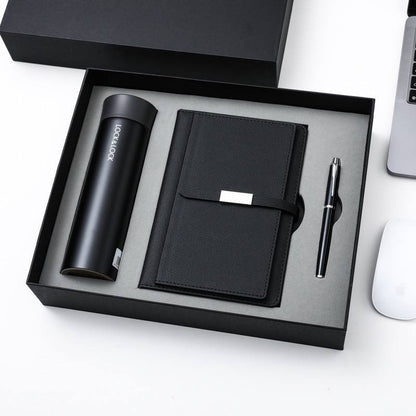 Custom logo/name/sticker Notebook with pen bottle set