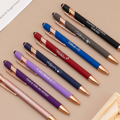 Custom logo/name/sticker colorful pen with gift box Cambodia