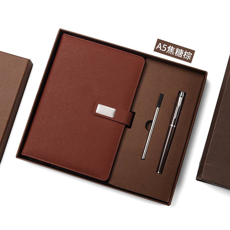 Custom logo/name/sticker Notebook with pen set