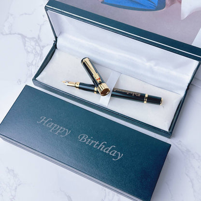 Custom logo/name/sticker pen set/fountain pen set