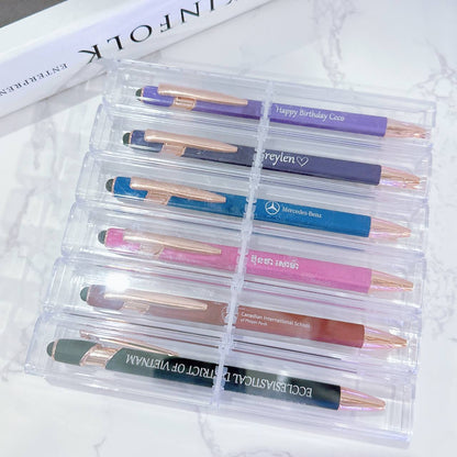 Custom logo/name/sticker pen set/fountain pen set