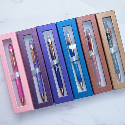 Custom logo/name/sticker pen set/fountain pen set