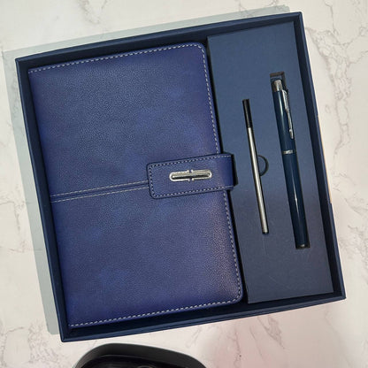Custom logo/name/sticker notebook and pen set Cambodia