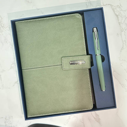 Custom logo/name/sticker notebook and pen set Cambodia