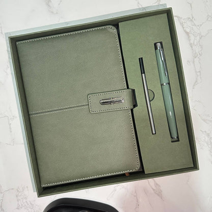 Custom logo/name/sticker notebook and pen set Cambodia